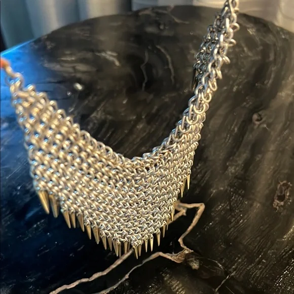 Elegant Gold and Silver Chain Necklace
